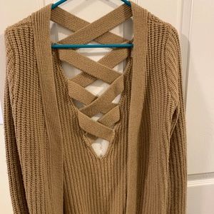 Tan cardigan